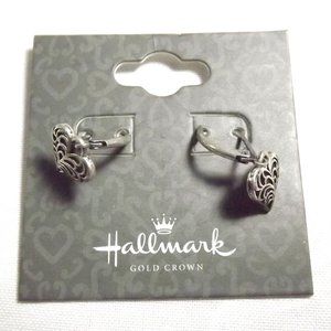 Love Grows! Hallmark Gold Crown Collection Love Pierced Earrings Shepard Hooks